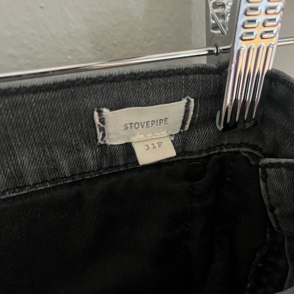 Madewell Raw Hem Stovepipe jeans washed Black - Picture 2 of 4